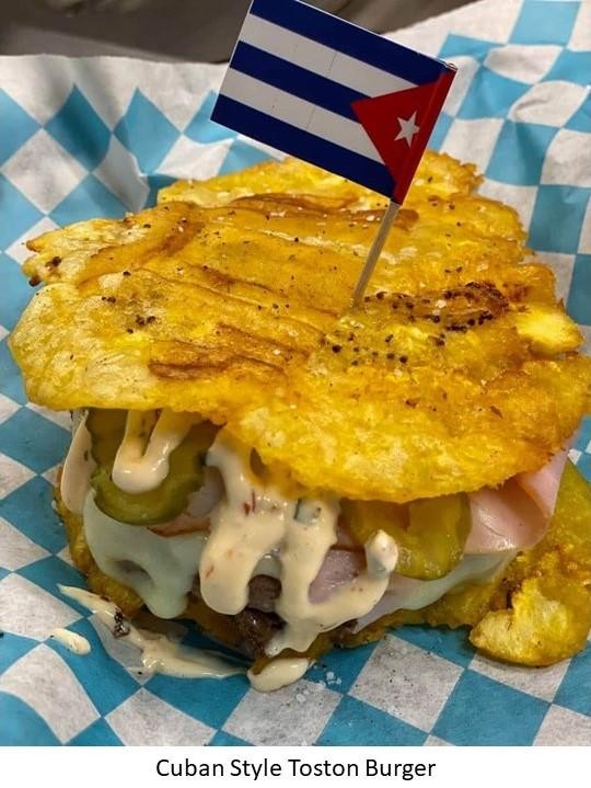 Toston Burger- Cuban Style