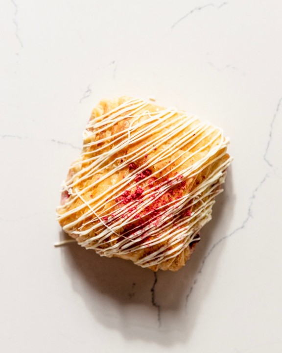 White Chocolate Raspberry Croissant (vegan)