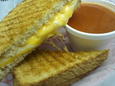 Triple Grilled Cheese & Bowl of Soup