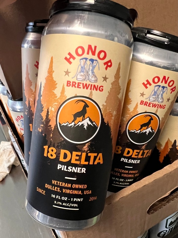 Honor Brewing 18 Delta Pilsner