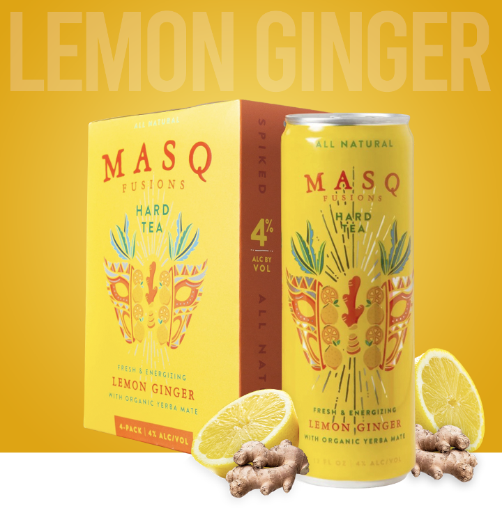 Masq Hard Tea Lemon Ginger