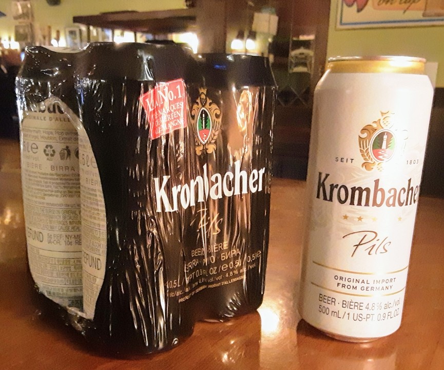 4 Pack Krombacher Pils TAKE OUT ONLY
