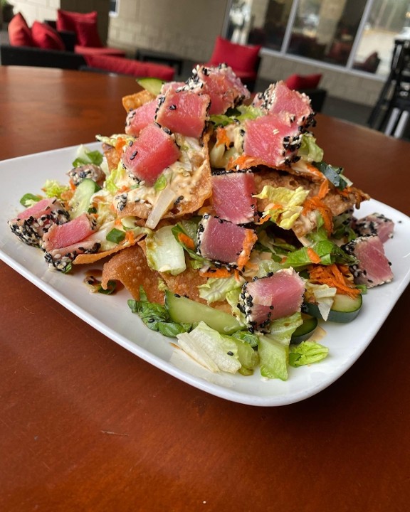 Sesame Ahi Nachos