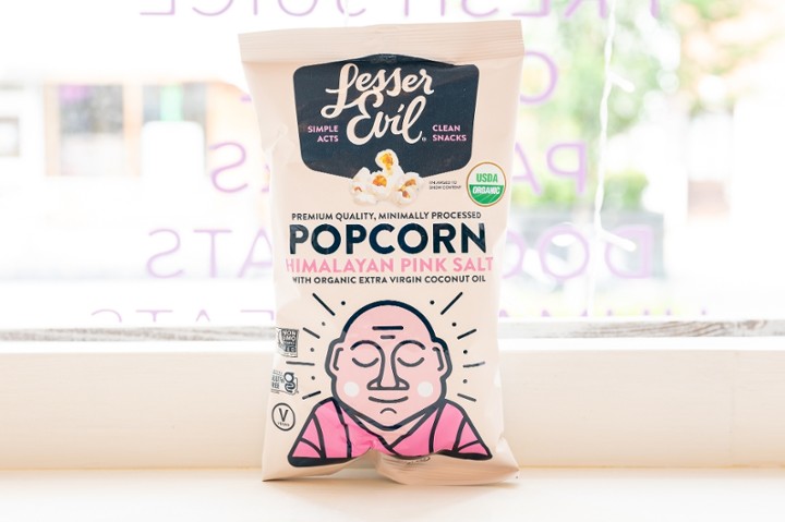 LesserEvil - Organic Popcorn, Himalayan Pink .88 oz