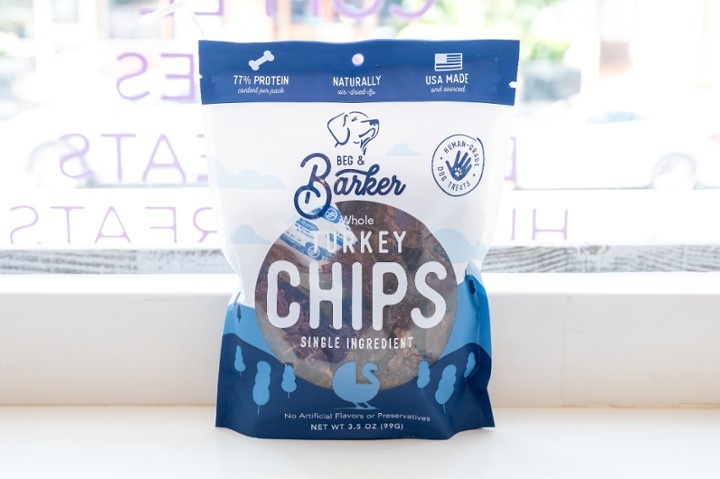 Beg & Barker- 3.5 oz. Whole Turkey Chips Dog Treats