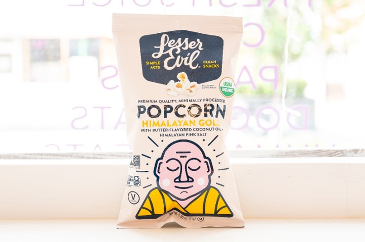 LesserEvil - Organic Popcorn, Himalayan Gold .88 oz