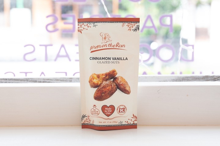 Nuts On The Run - Cinnamon Vanilla Glazed Nuts (2 oz)