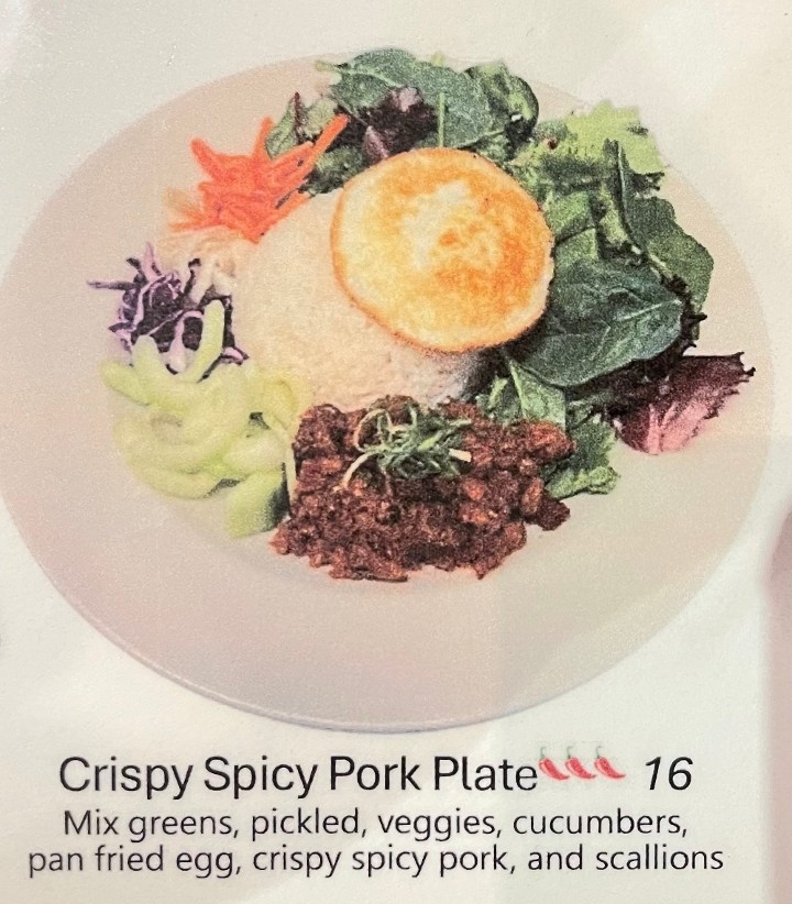Crispy Spicy Pork Plate