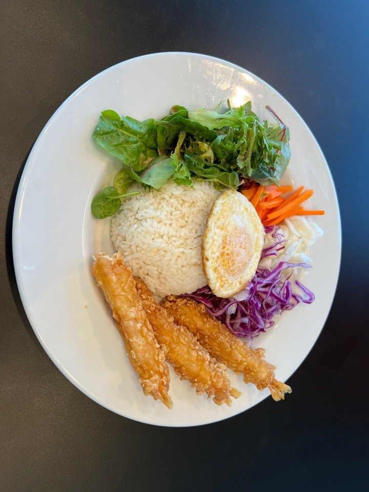 Crispy Rice Plate - Jumbo Shrimp Tempura