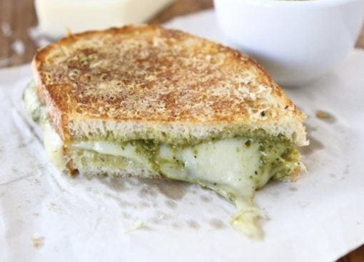 Nut Free Pesto Grilled Cheese