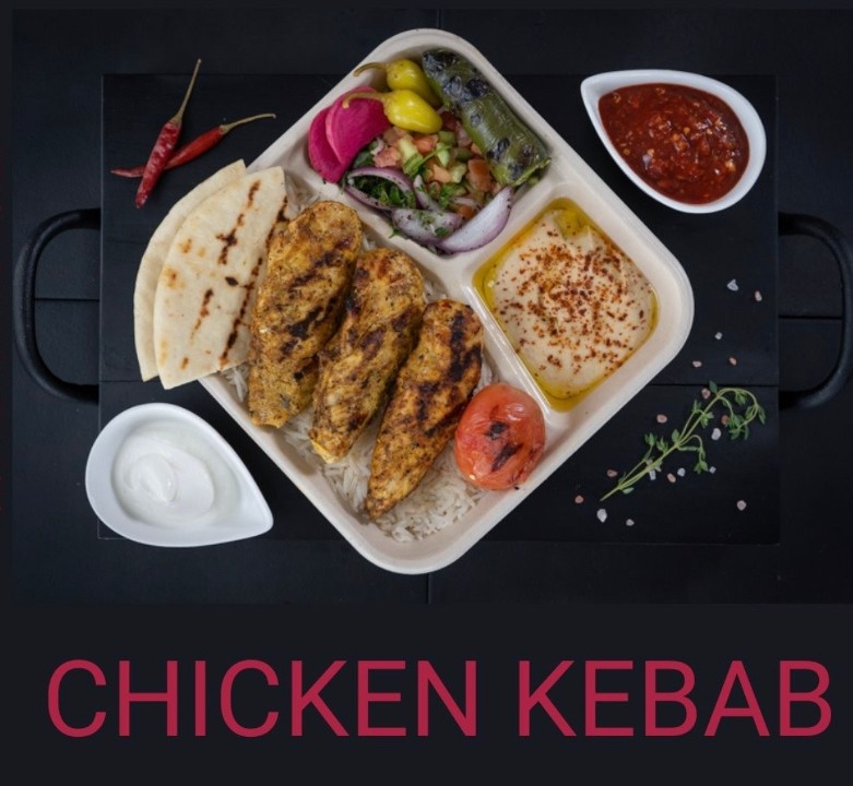 Chicken Kebab Plate-White Meat