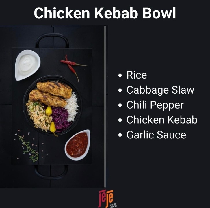 Chicken Kebab Bowl-White Meat