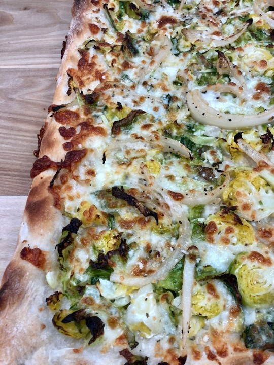 Brussel Sprouts & Caramelized Onions Slice