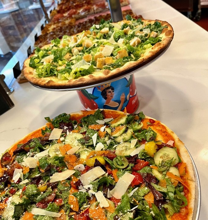 Salad Pizza Round thin crust 14"