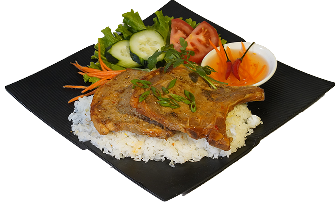 Rice w/ Grilled pork chop