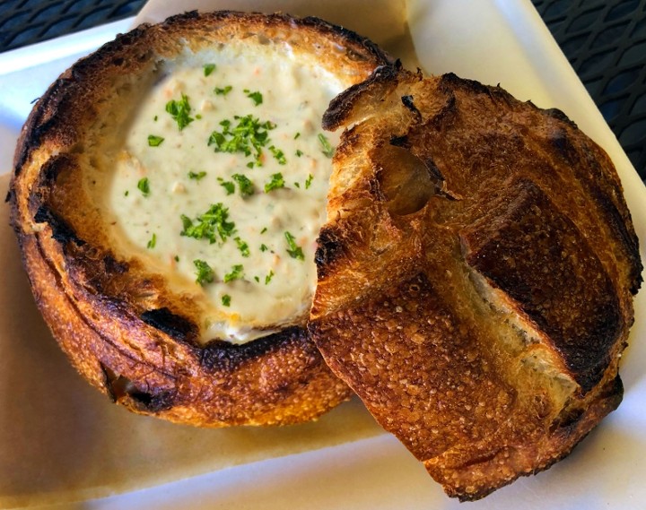 Soup in Sourdough Bread Bowl