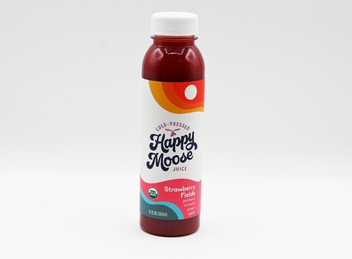 Happy Moose Strawberry Fields (Cold-Pressed)