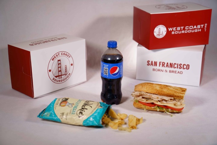 6" (Regular) Lunchbox - Chips & Soda