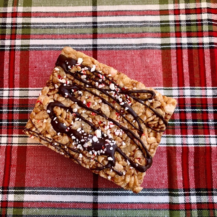 Peppermint Mocha Rice Krispie Treat