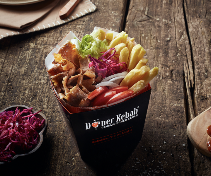Doner Box with fries & salad