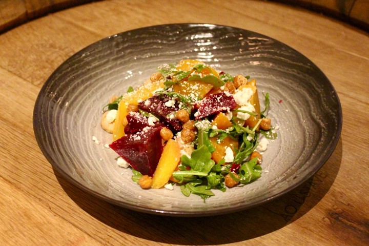 Roasted Beet and Chevre Salad