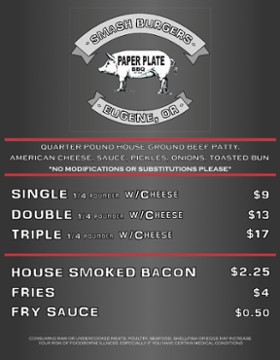Paper Plate BBQ 232 w 5th avenue