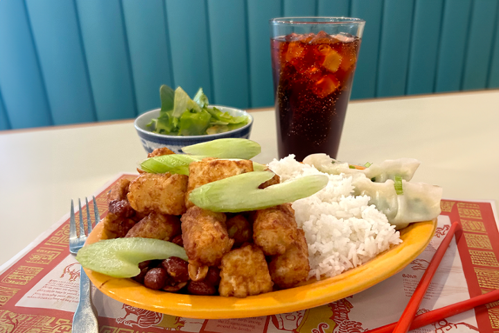 Lunch Combo Kung Pao Tots & Tofu