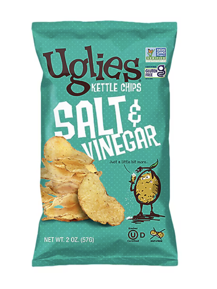 Uglies Kettle Potato Chips - Salt & Vinegar 2oz