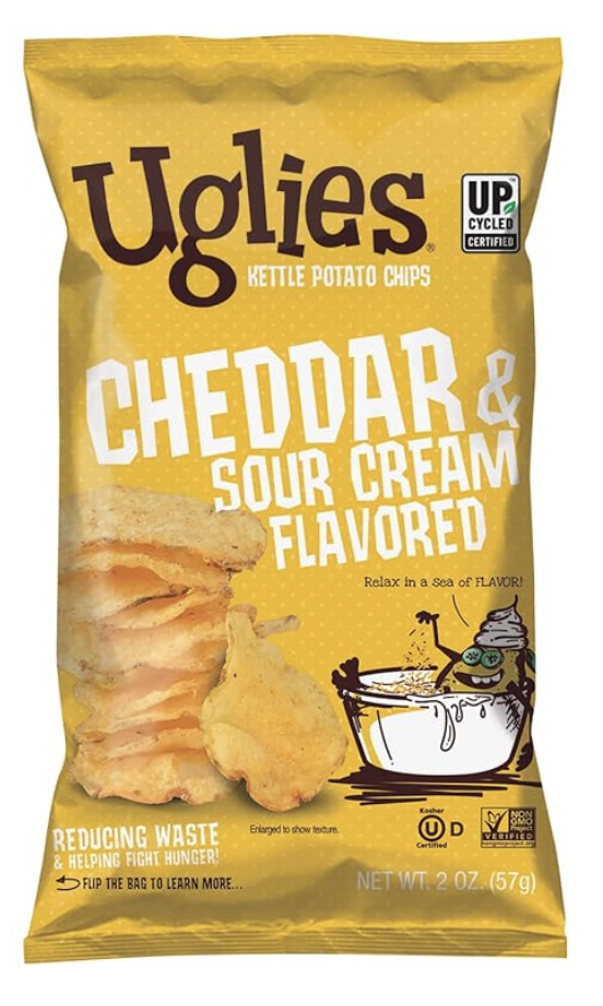 Uglies Kettle Potato Chips - Cheddar & Sour Cream 2oz