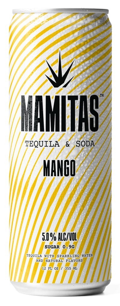 Mamitas Tequila Seltzer Mango, 5% Alc/Volume