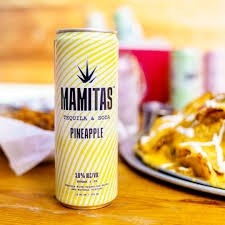 Mamitas Tequila Seltzer Pineapple, 5% Alc/Vol