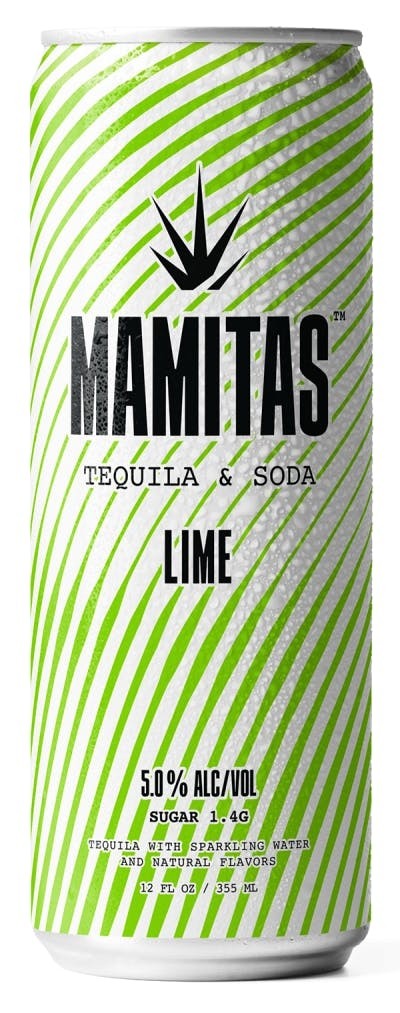 Mamitas Tequila Seltzer Lime, 5% Alc/Vol