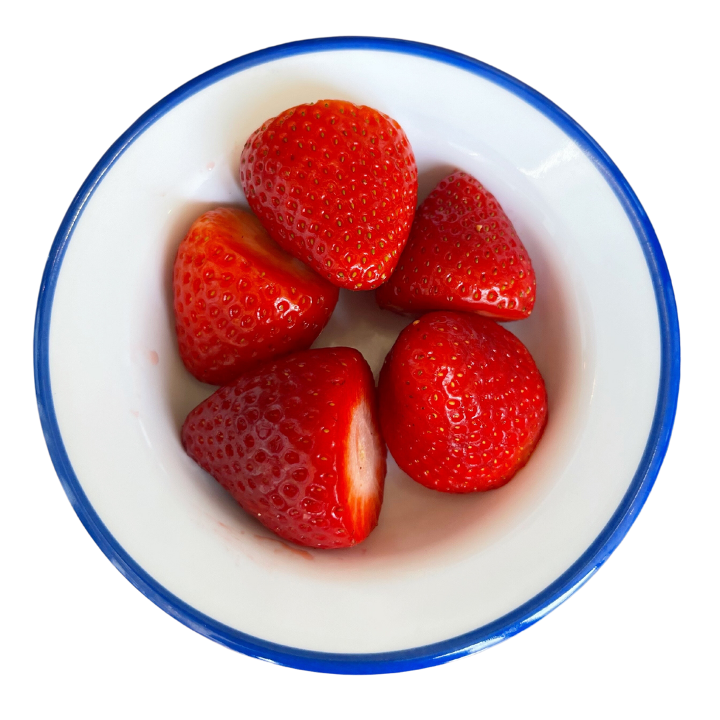Side Fresh Strawberries