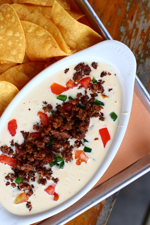 Green Chile Queso and Chips
