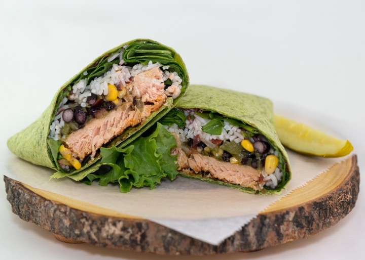 Baked Salmon Wrap