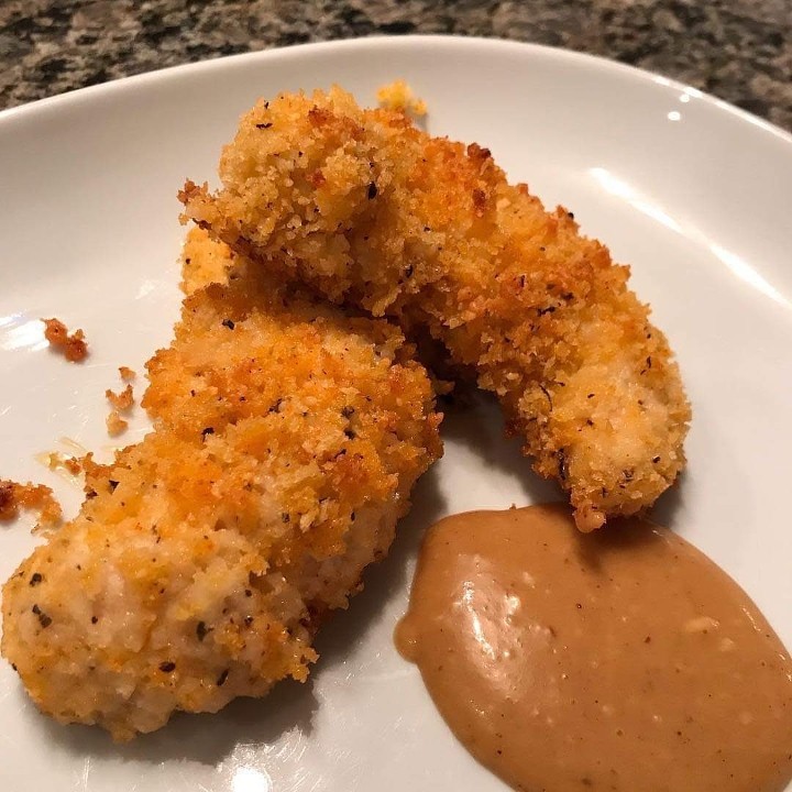 Parmesan Chicken Tenders with Dipping Sauce