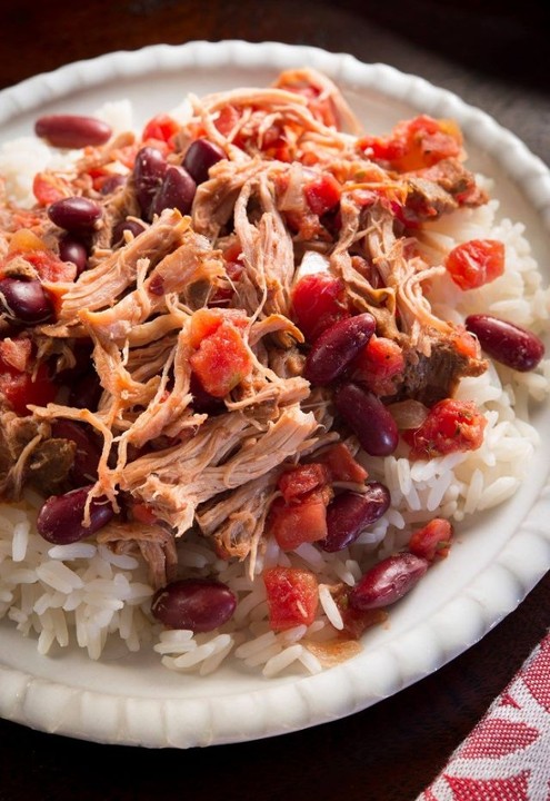 Pulled Pork with Red Beans & Rice