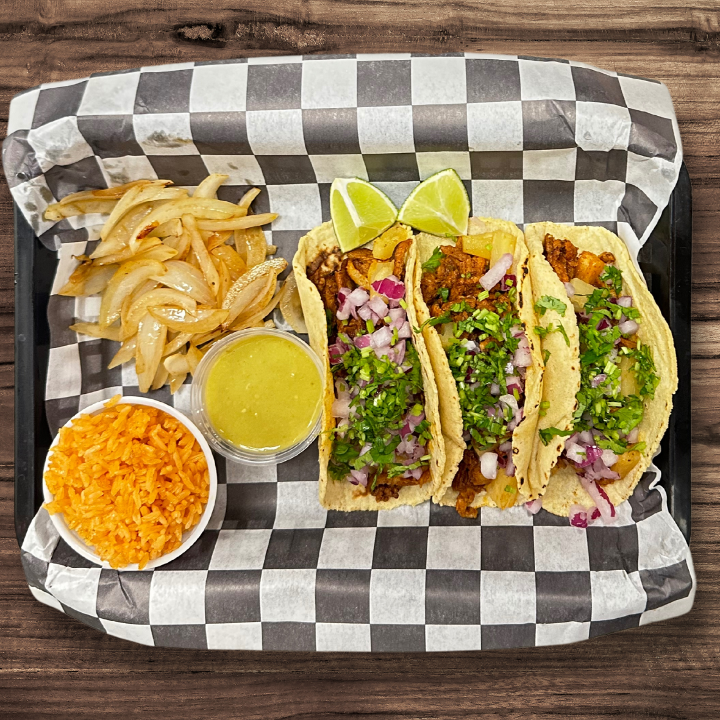 AL PASTOR TRADITIONAL TACOS | 3 pack | MEAL