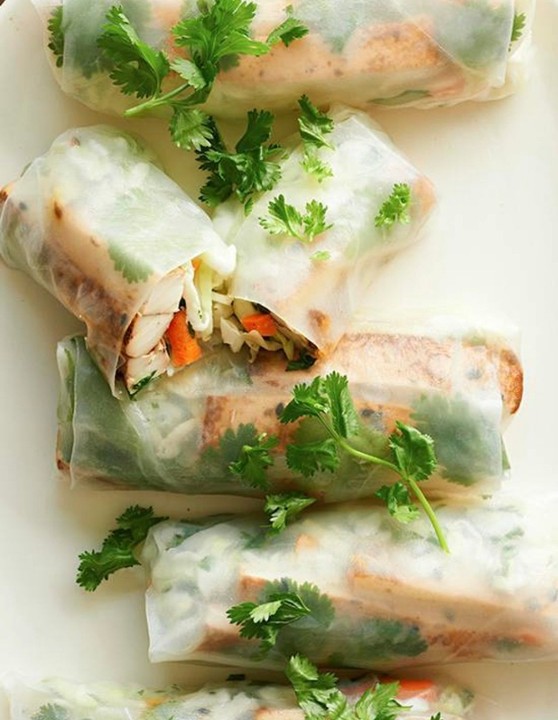 Tofu Spring Rolls {vegan}