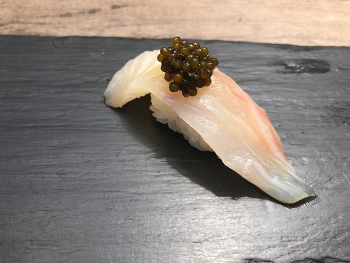 Madai With Caviar