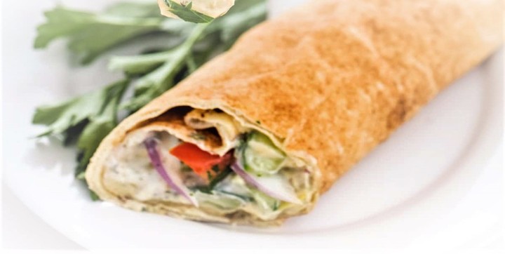 Hommous and Spinach Sandwich (Vegetarian)