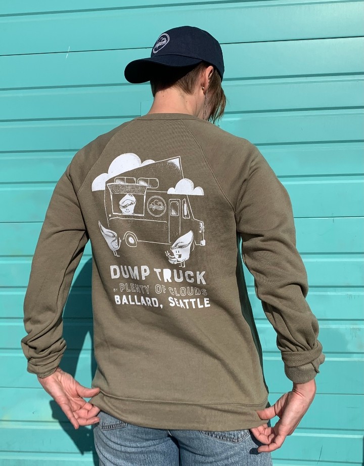 Dump Truck Sweatshirt - Olive