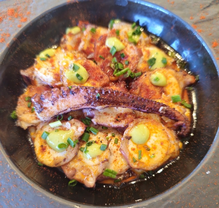 Grilled Octopus with Parmentiere and Paprika