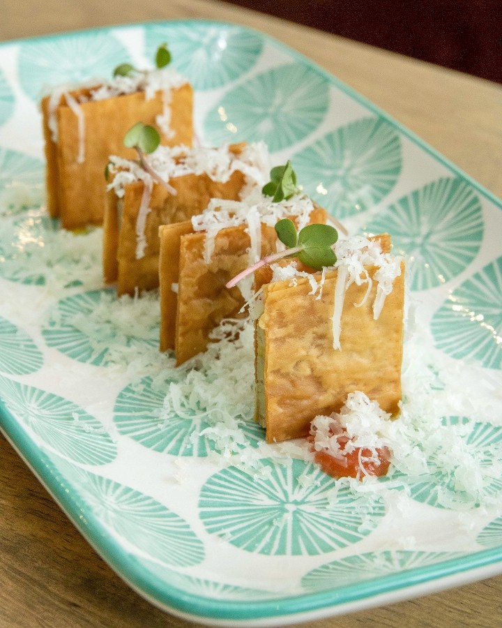 Crunchy Foie with Guava and Manchego Cheese
