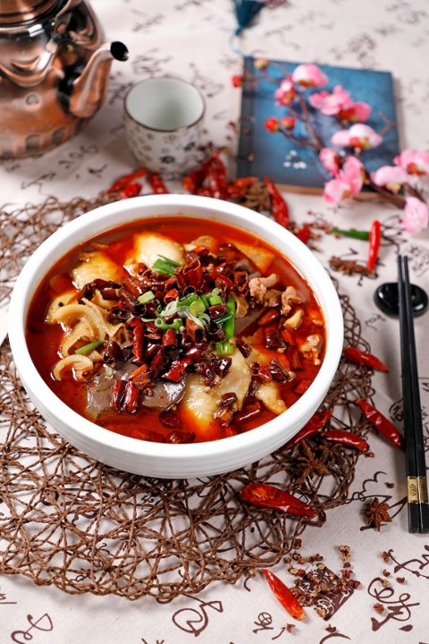 Famous Sichuan Spicy Offal Stew 川东毛血旺