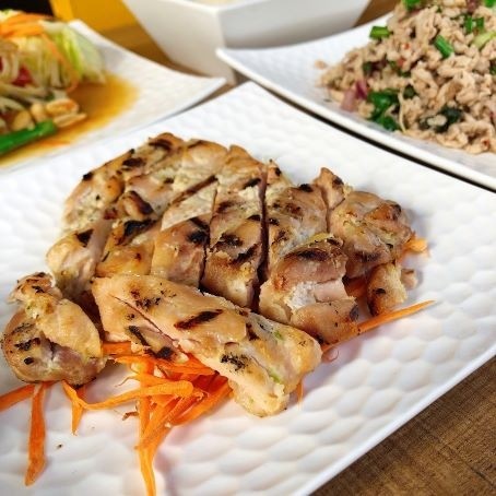 Thai BBQ Chicken Rice Plate