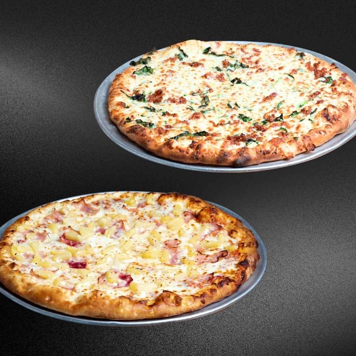 Two X-Large 2-Topping Pizzas $15.49 each