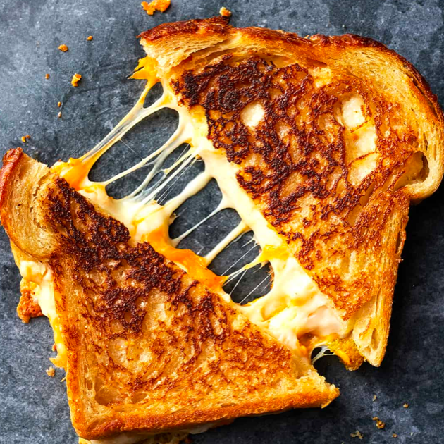 +Three Cheese Grilled Cheese