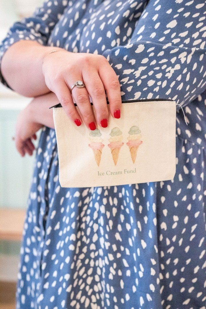 Zipper Pouch - Ice Cream Fund