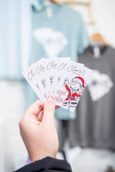 5 for $20 Scoops of Cheer Cards